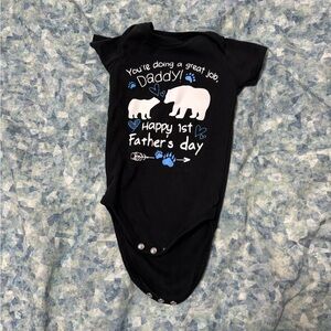 First Father's Day Baby Onesie 6-9 Months